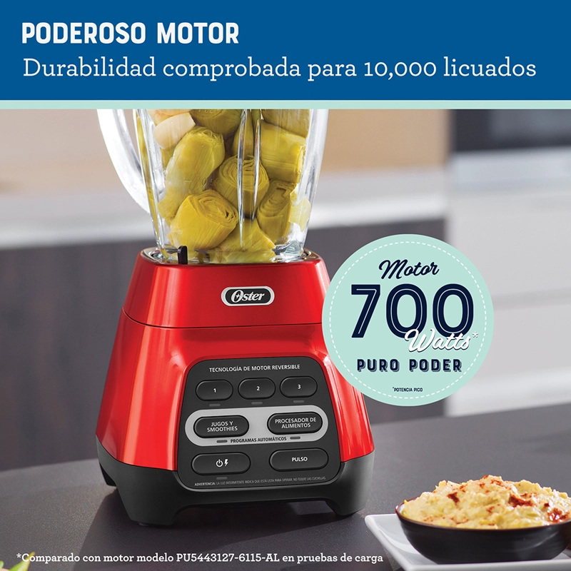 LICUADORA OSTER® REVERSIBLE VASO BLENDNGO BLSTPYG1310RBG - 6