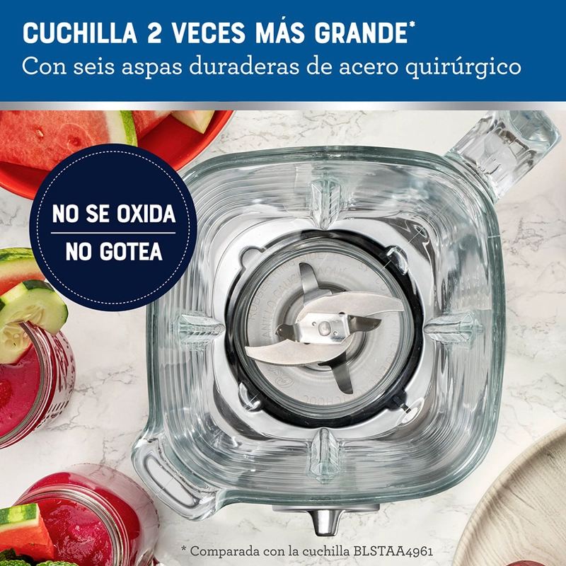 LICUADORA OSTER BLSTPBRGR-052 1500 W 1.75 L IZER MAX VASO VIDRIO BLSTPBRGR - 7