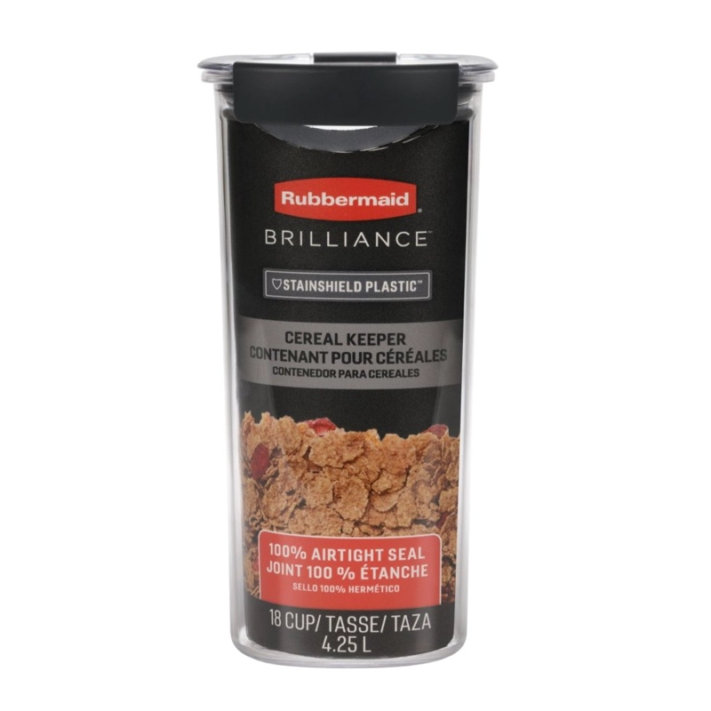 CONTENEDOR HERMÉTICO PARA CEREALES RUBBERMAID BRILLIANCE DE 4.25 LT - 5