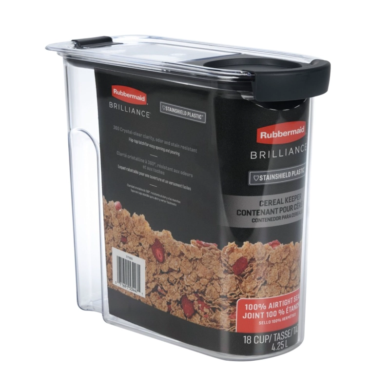 CONTENEDOR HERMÉTICO PARA CEREALES RUBBERMAID BRILLIANCE DE 4.25 LT - 6