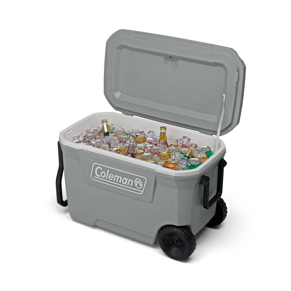 COOLER COLEMAN CON RUEDAS ROCK GRIS 316 62 QT / 58 LT - 3