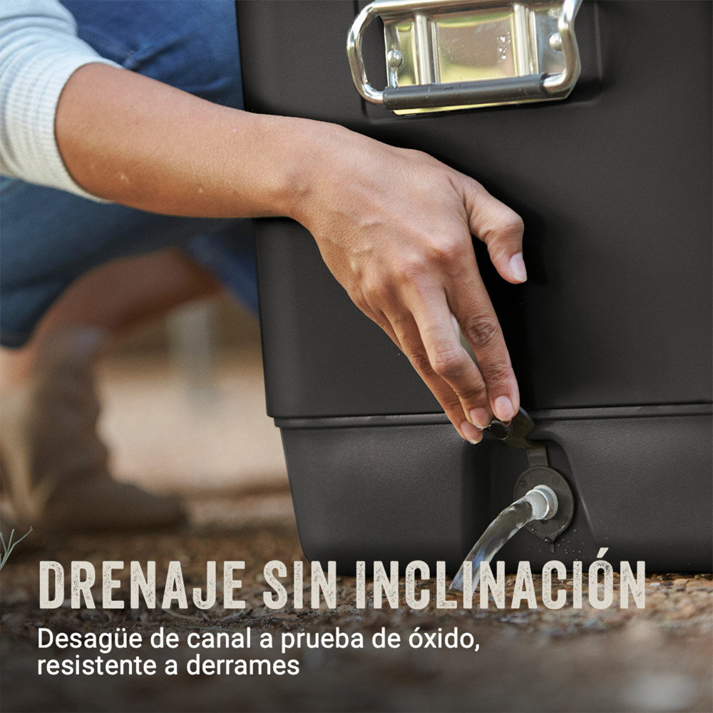 COOLER COLEMAN REUNION CAPACIDAD 54 QT / 51 LT NEGRO - 5