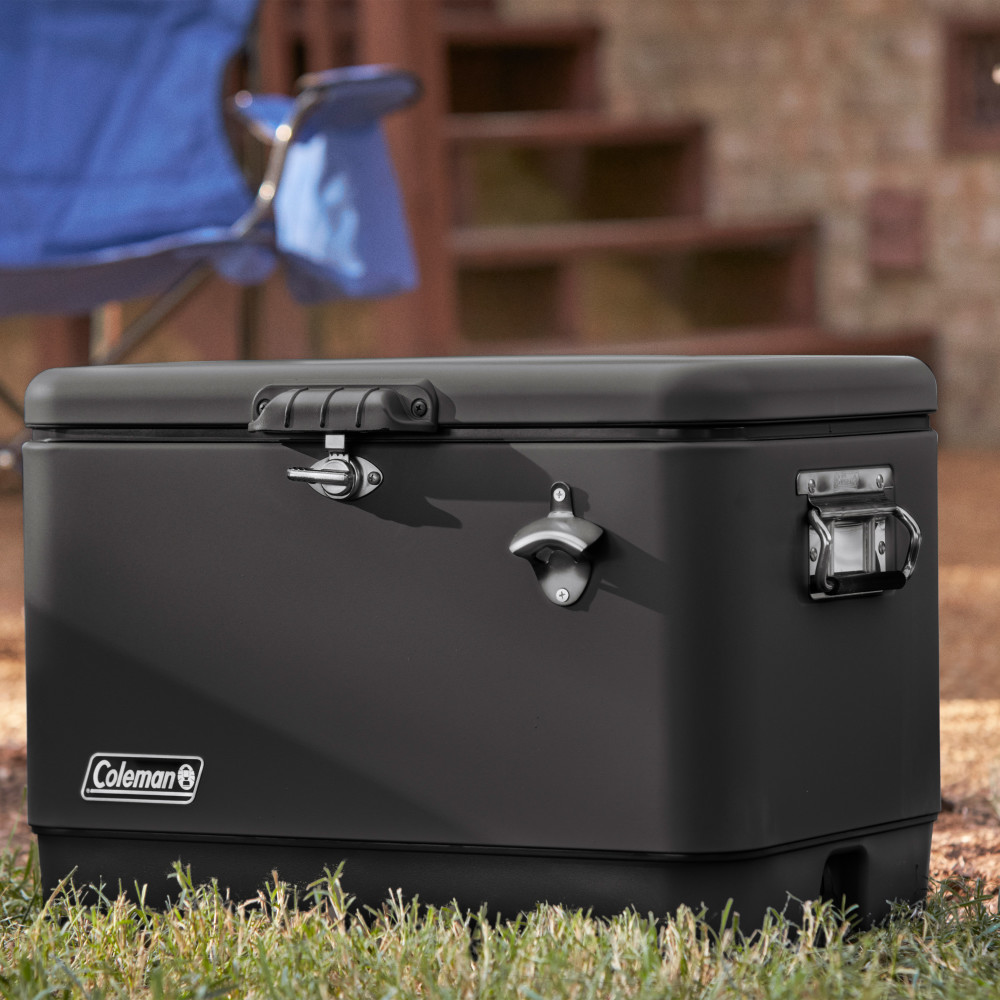 COOLER COLEMAN REUNION CAPACIDAD 54 QT / 51 LT NEGRO - 7