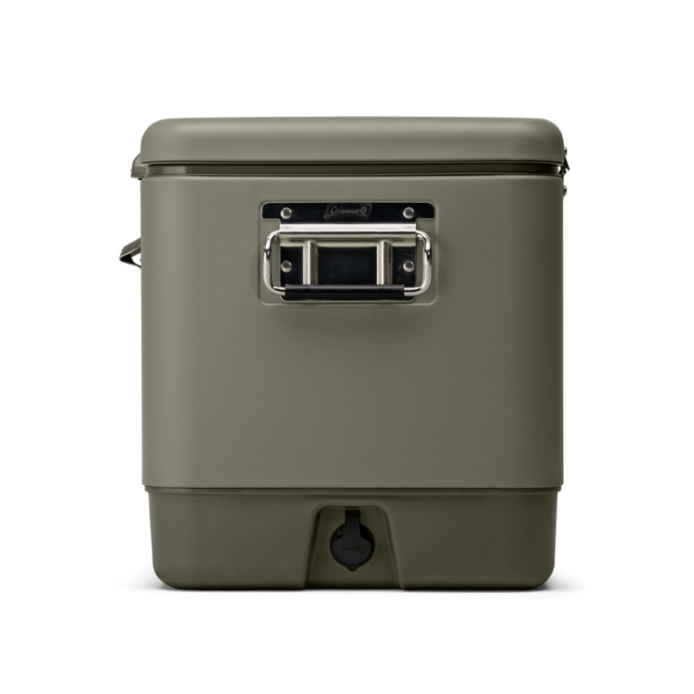 COOLER COLEMAN REUNION CAPACIDAD 54 QT / 51 LT VERDE MUSGO ACERO - 3