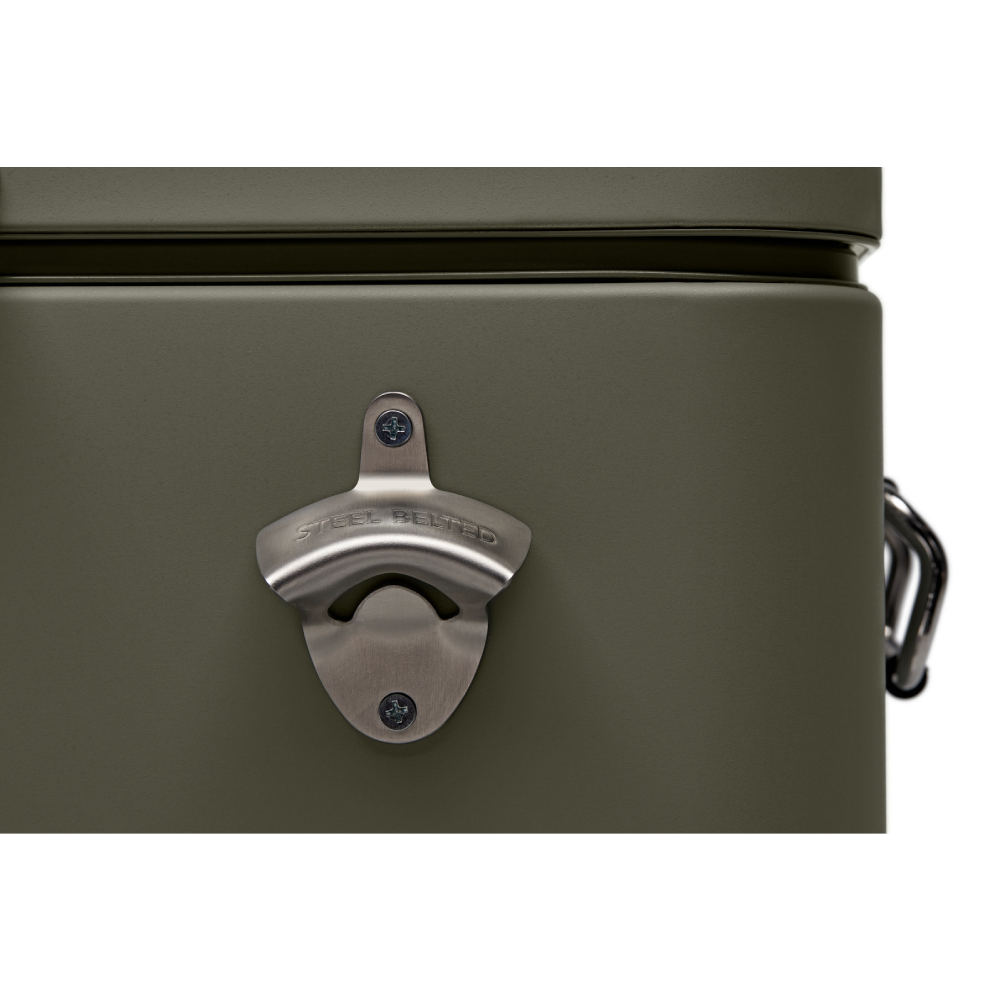COOLER COLEMAN REUNION CAPACIDAD 54 QT / 51 LT VERDE MUSGO ACERO - 4