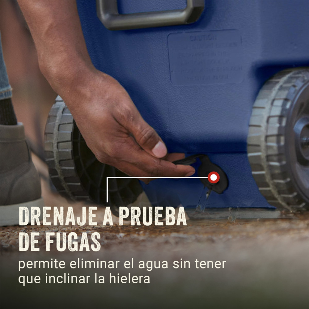 COOLER COLEMAN 316 CON RUEDAS AZUL 58 LT / 62 QT - 6