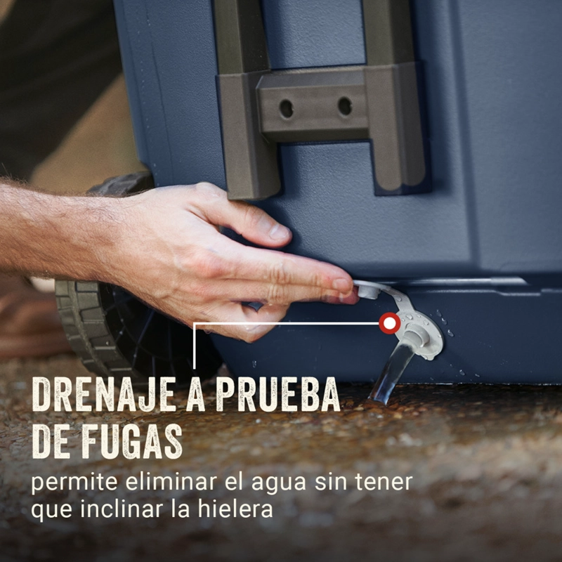 COOLER COLEMAN 316 CON RUEDAS AZUL 61 LT / 65 QT - 8