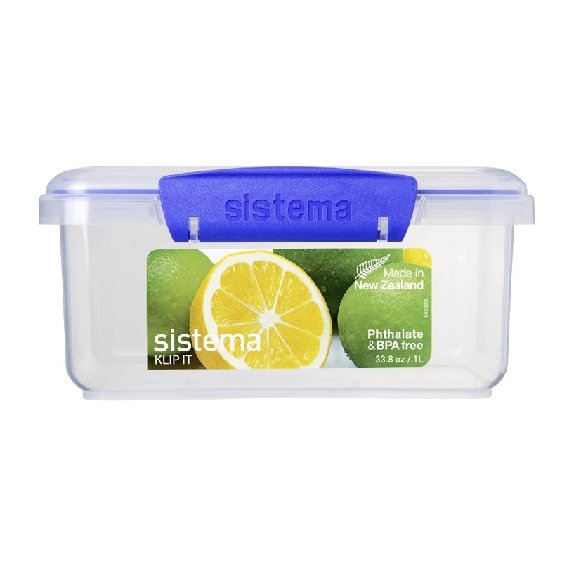 CONTENEDOR HERMÉTICO RECTANGULAR KLIP IT SISTEMA DE 1 L - 2