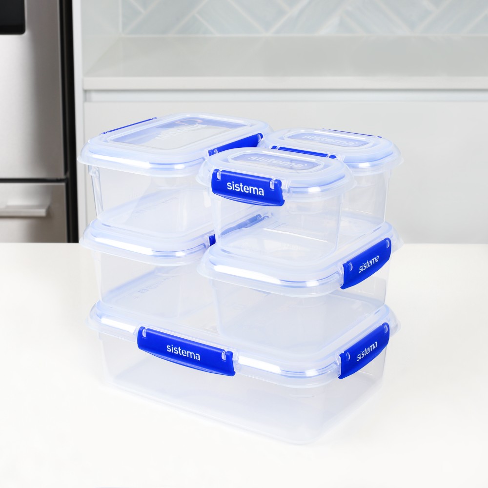 SET DE 6 CONTENEDORES HERMÉTICOS SISTEMA KLIP IT PLUS - 3