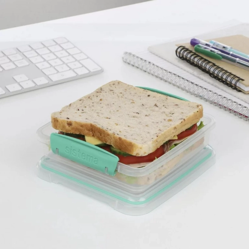 CONTENEDOR HERMÉTICO SISTEMA TO GO PARA SANDWICH DE 450 ML - 6