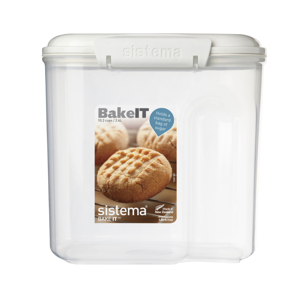 CONTENEDOR HERMÉTICO SISTEMA BAKE IT 24L + TAZA MEDIDORA - 1