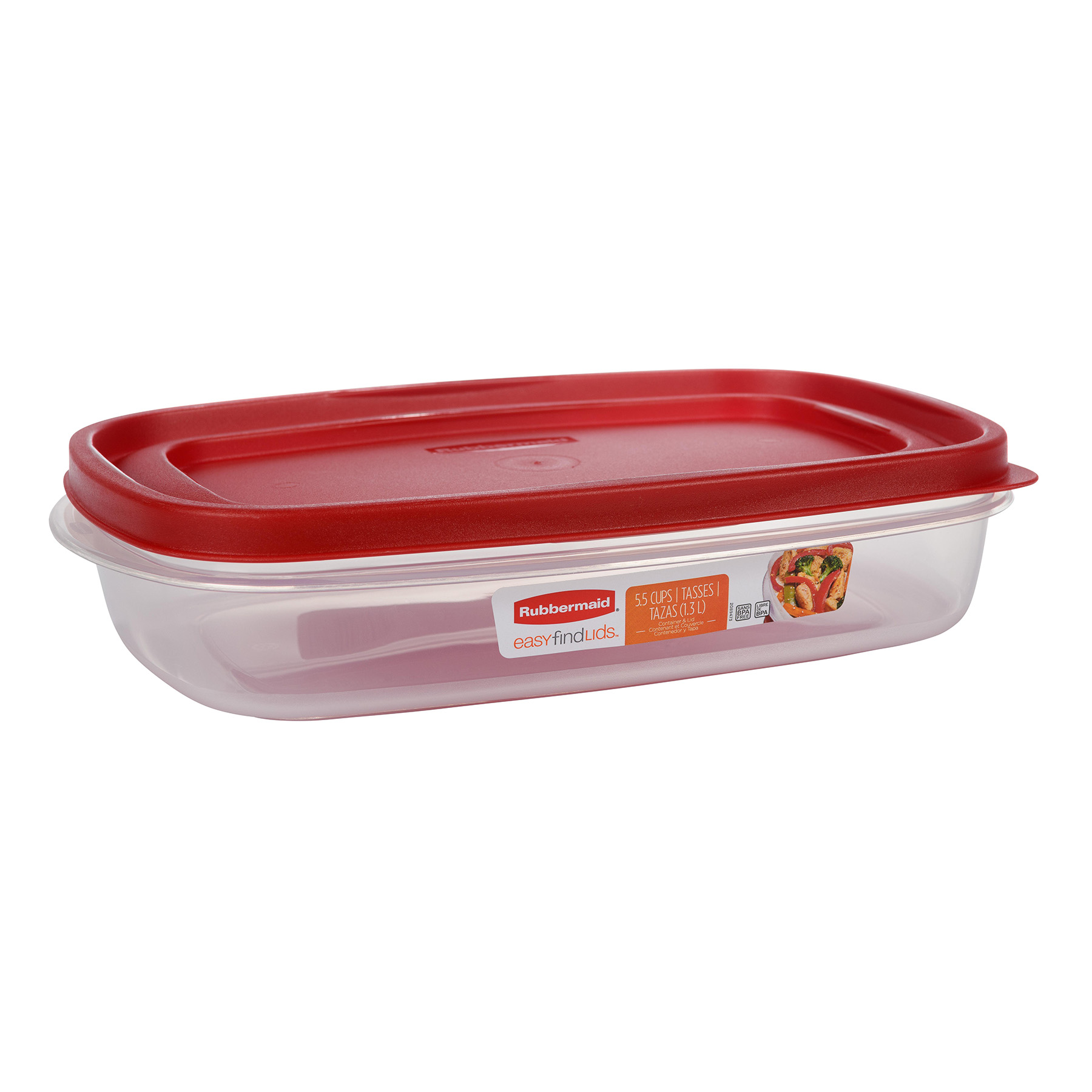 SET DE 4 CONTENEDORES HERMÉTICOS EASY FIND LIDS RUBBERMAID DE 1.3 L - 1