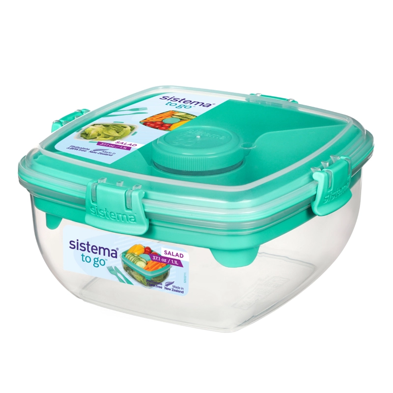 CONTENEDOR HERMÉTICO PARA ENSALADA SISTEMA TO GO DE 1.1 L - 1