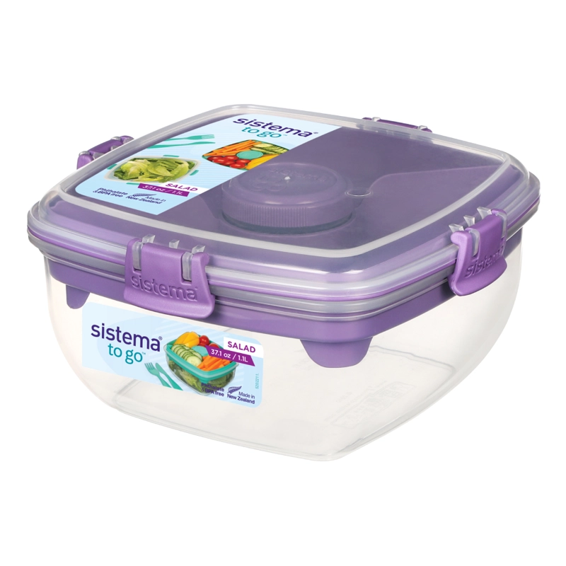 CONTENEDOR HERMÉTICO PARA ENSALADA SISTEMA TO GO DE 1.1 L - 2