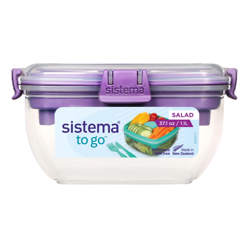 CONTENEDOR HERMÉTICO PARA ENSALADA SISTEMA TO GO DE 1.1 L - 5
