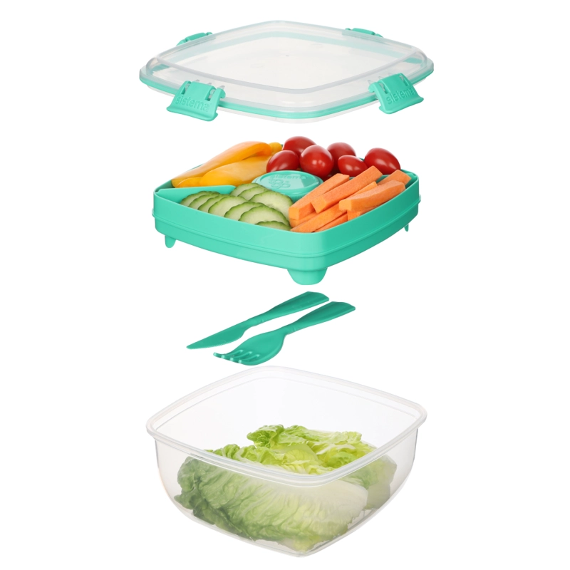 CONTENEDOR HERMÉTICO PARA ENSALADA SISTEMA TO GO DE 1.1 L - 7