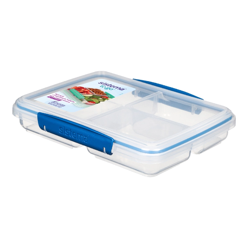 CONTENEDOR HERMÉTICOS 3 COMPARTIMIENTOS SISTEMA TO GO 820 ML - 3