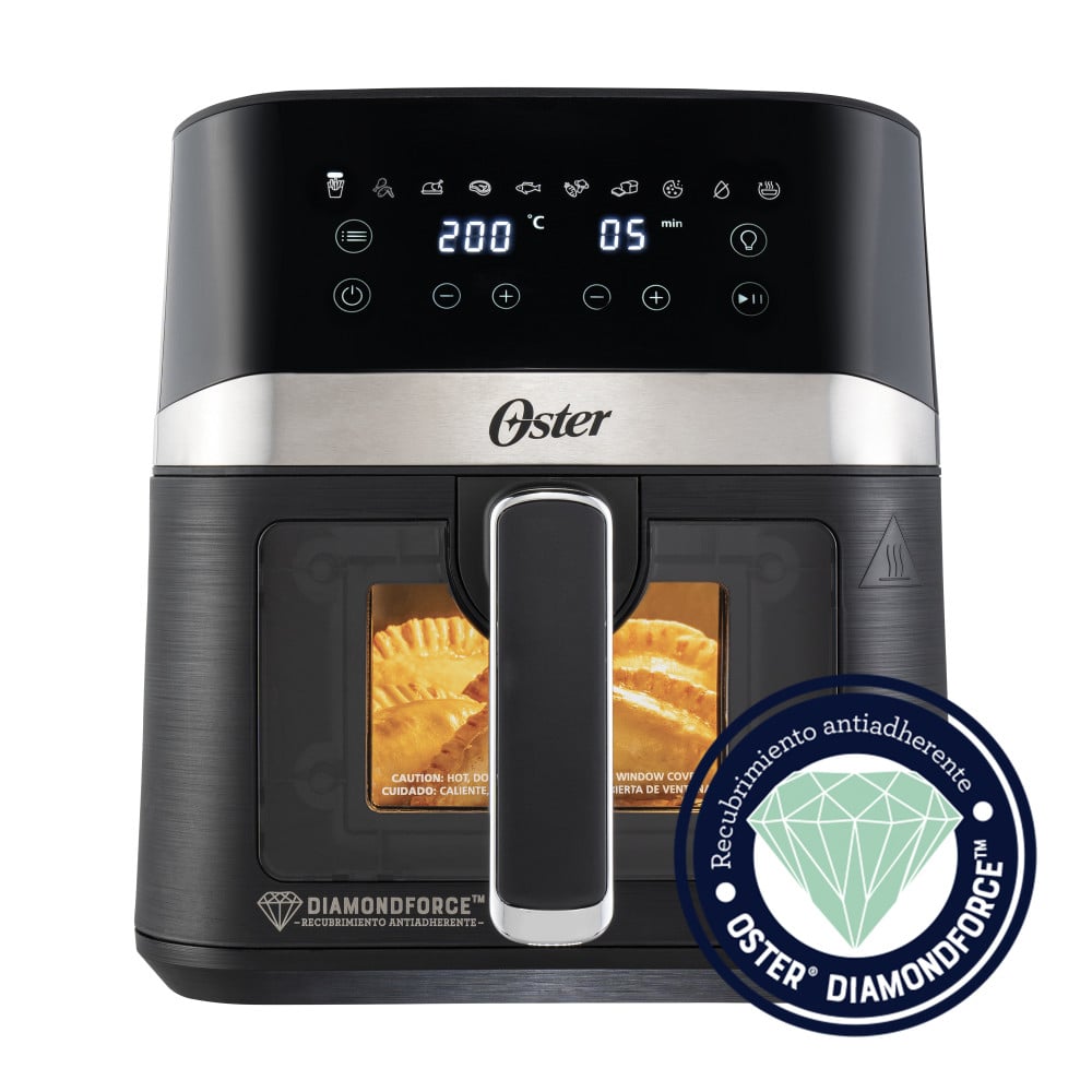 FREIDORA DE AIRE DIGITAL 4L OSTER DIAMONDFORCE 10 PROGRAMAS AUTOMÁTICOS CKSTAF40WDDF - 1