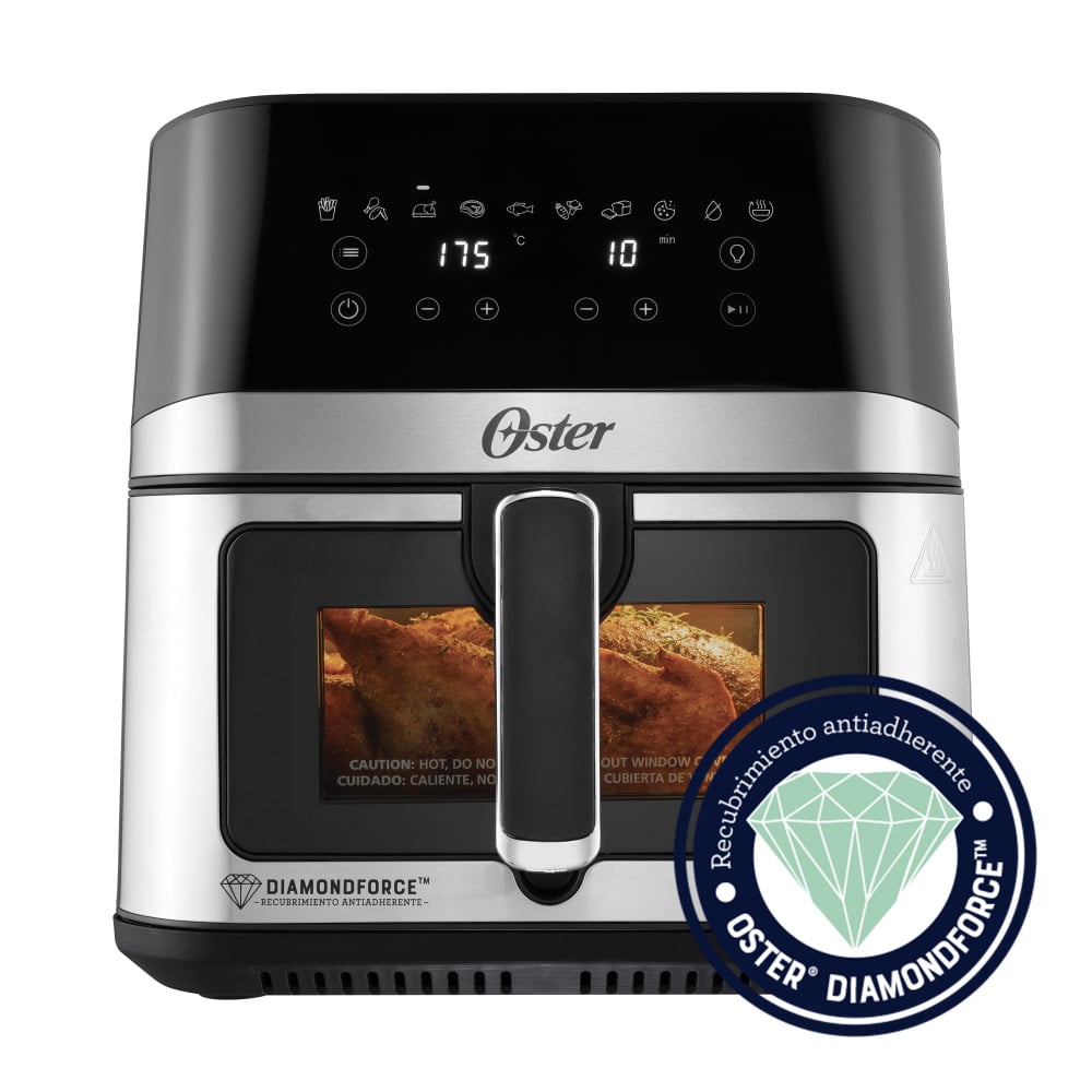 FREIDORA DE AIRE DIGITAL 7.5L OSTER DIAMONDFORCE 10 PROGRAMAS AUTOMATICOS CKSTAF75WDSSDF - 1