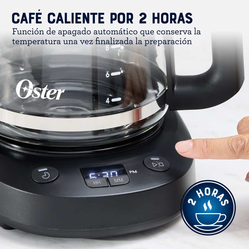 CAFETERA OSTER PROGRAMABLE CAPACIDAD 12 TAZAS BVSTDCP121B - 5