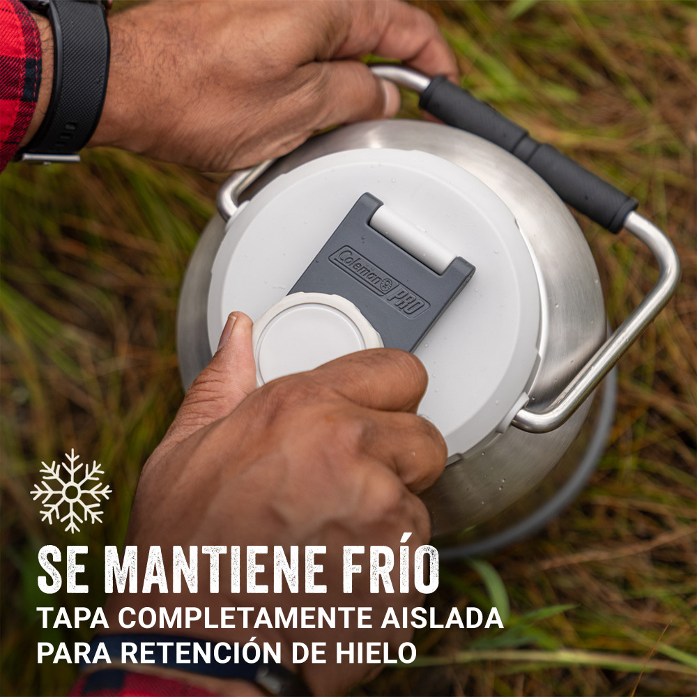 BOTELLA TE RMICA DE ALTA RESISTENCIA COLEMAN® PRO 3.8 LT GRIS - 6