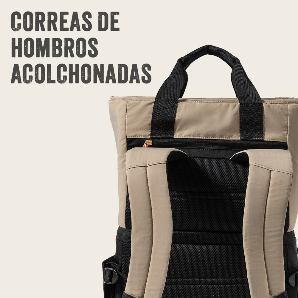 MOCHILA TE RMICA COOLER COLEMAN® NOW 20 LATAS NEGRO BEIGE - 5