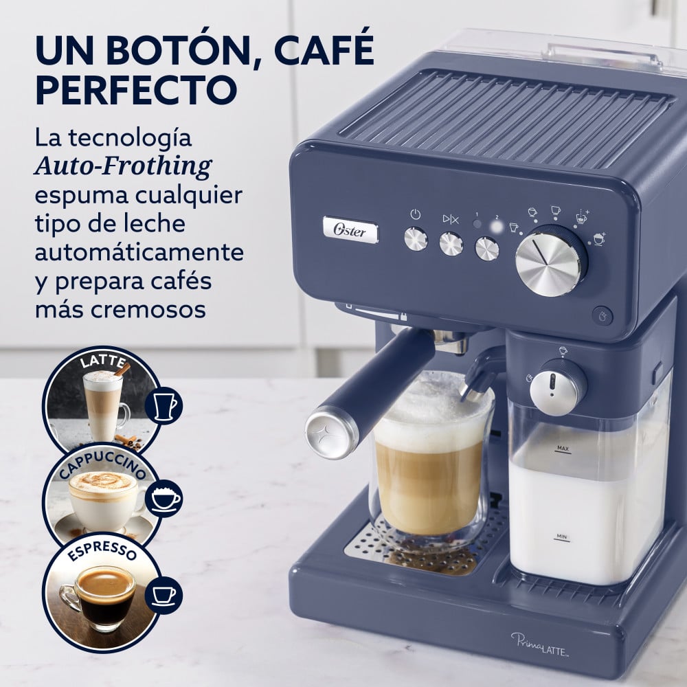 CAFETERA AUTOMATICA OSTER PRIMALATTE AZUL BVSTEM6604BL - 3