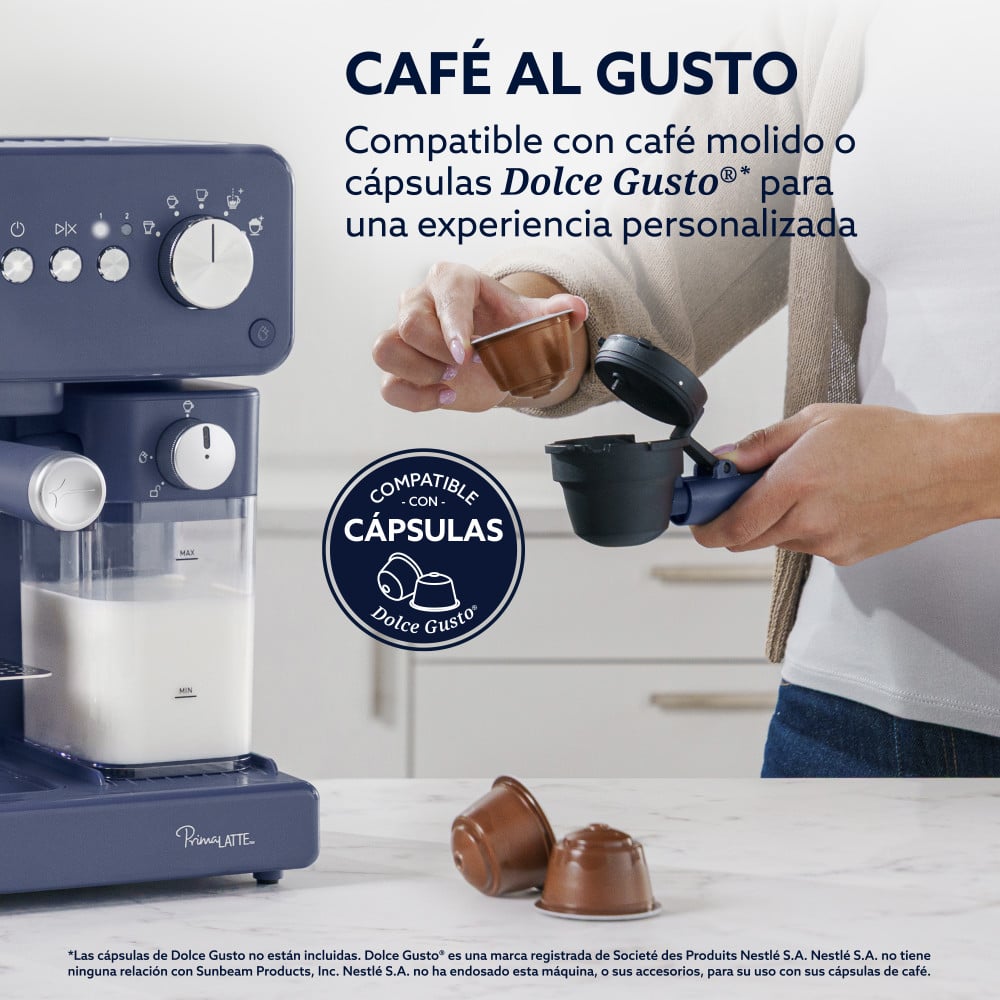 CAFETERA AUTOMATICA OSTER PRIMALATTE AZUL BVSTEM6604BL - 4