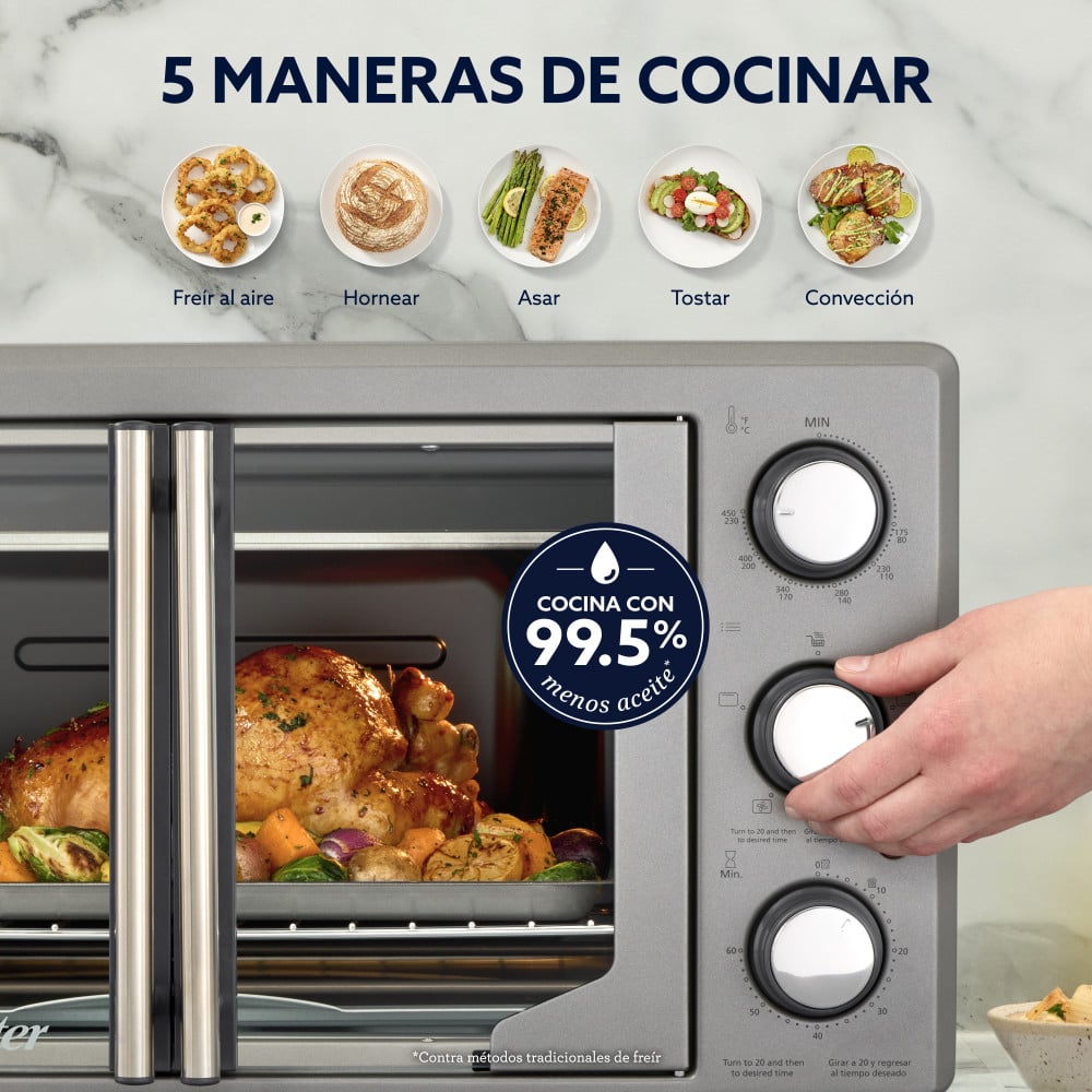 HORNO CON FREIDORA AIRE OSTER 42 LT MANUAL TSSTTV42FDMAFNS - 4