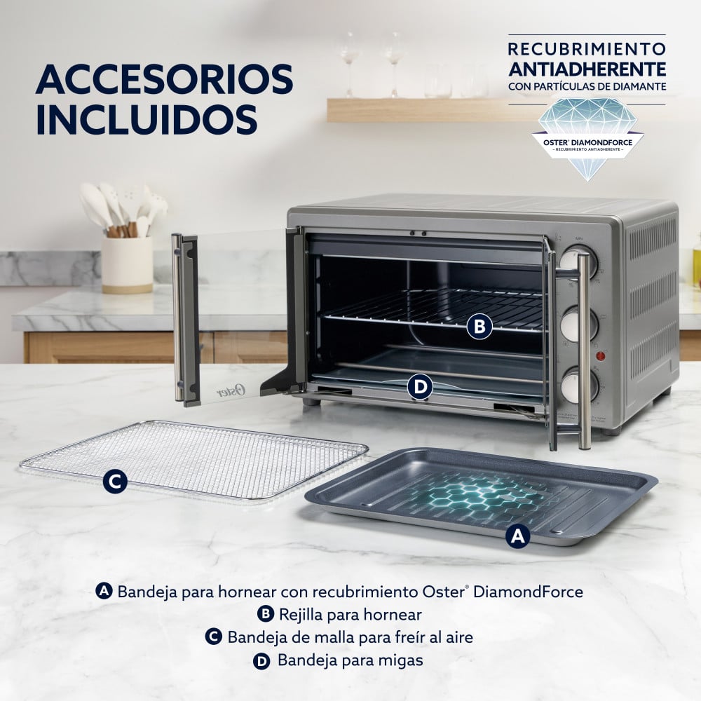 HORNO CON FREIDORA AIRE OSTER 42 LT MANUAL TSSTTV42FDMAFNS - 6