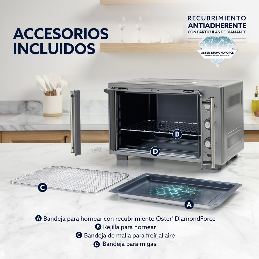 HORNO CON FREIDORA AIRE OSTER 35 LT TSSTTV35FDMAFNS - 6