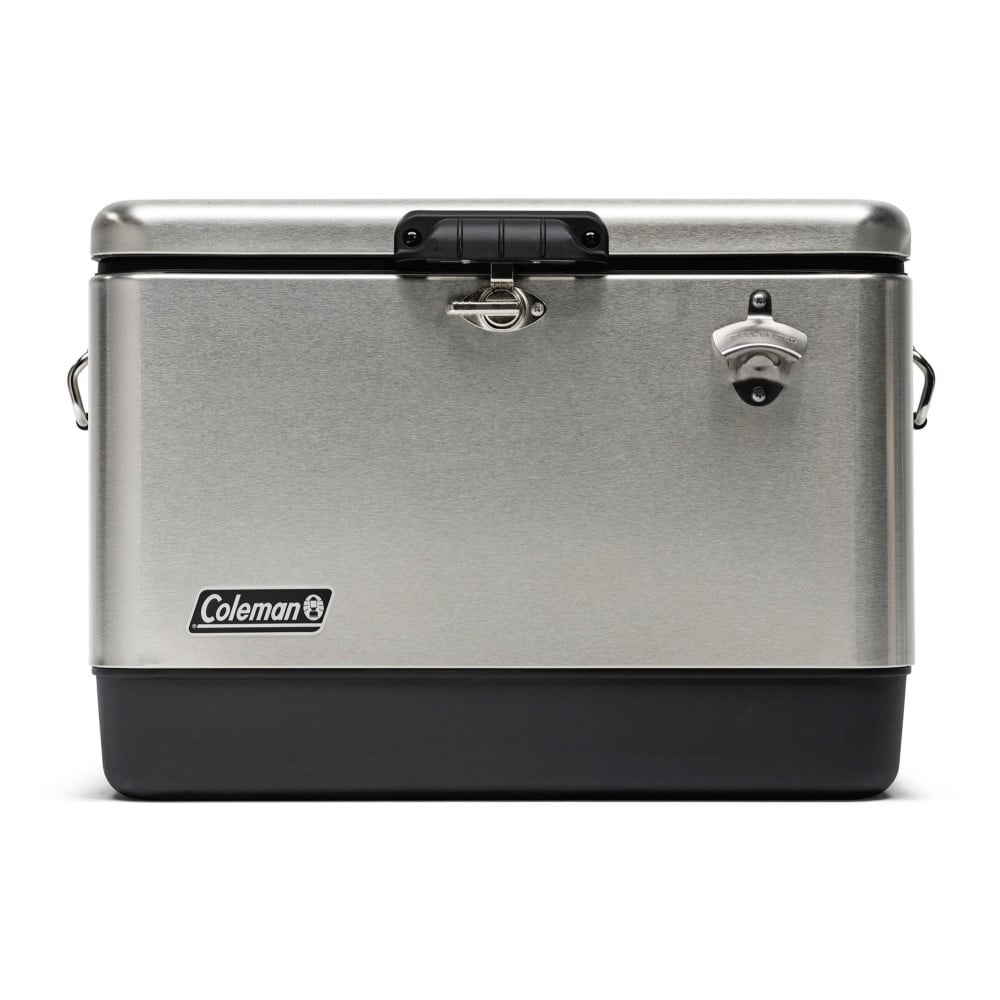 COOLER COLEMAN REUNION 54 QT / 51 LT ACERO INOXIDABLE - 1