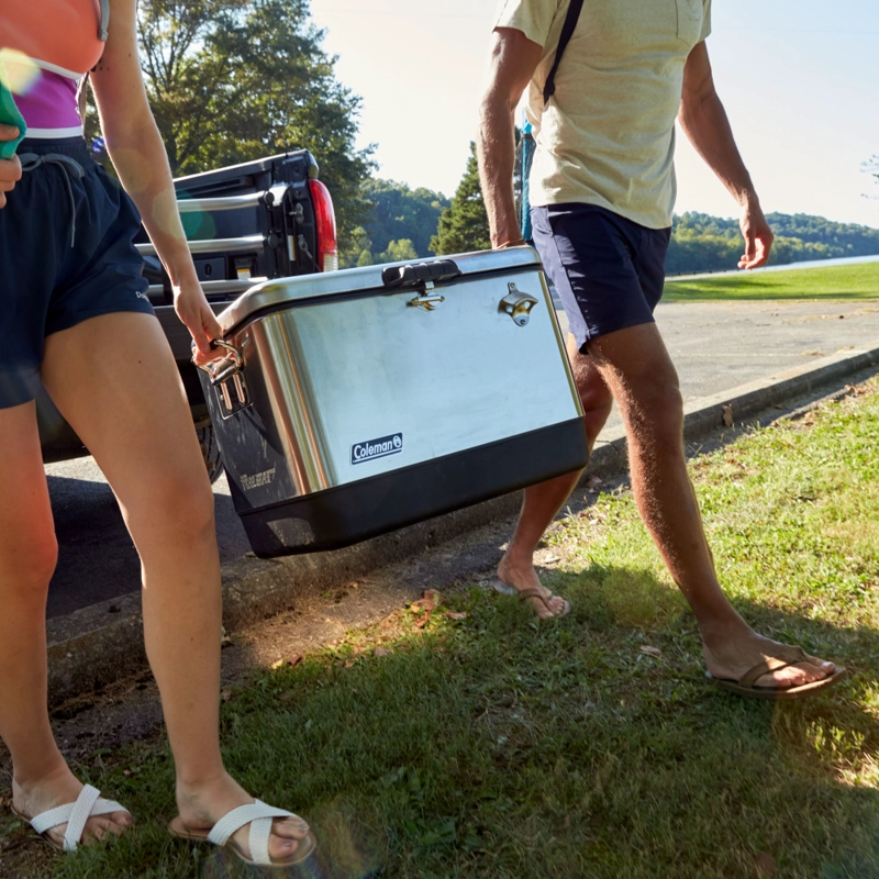 COOLER COLEMAN REUNION 54 QT / 51 LT ACERO INOXIDABLE - 2