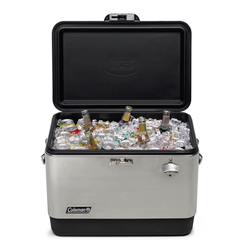 COOLER COLEMAN REUNION 54 QT / 51 LT ACERO INOXIDABLE - 3