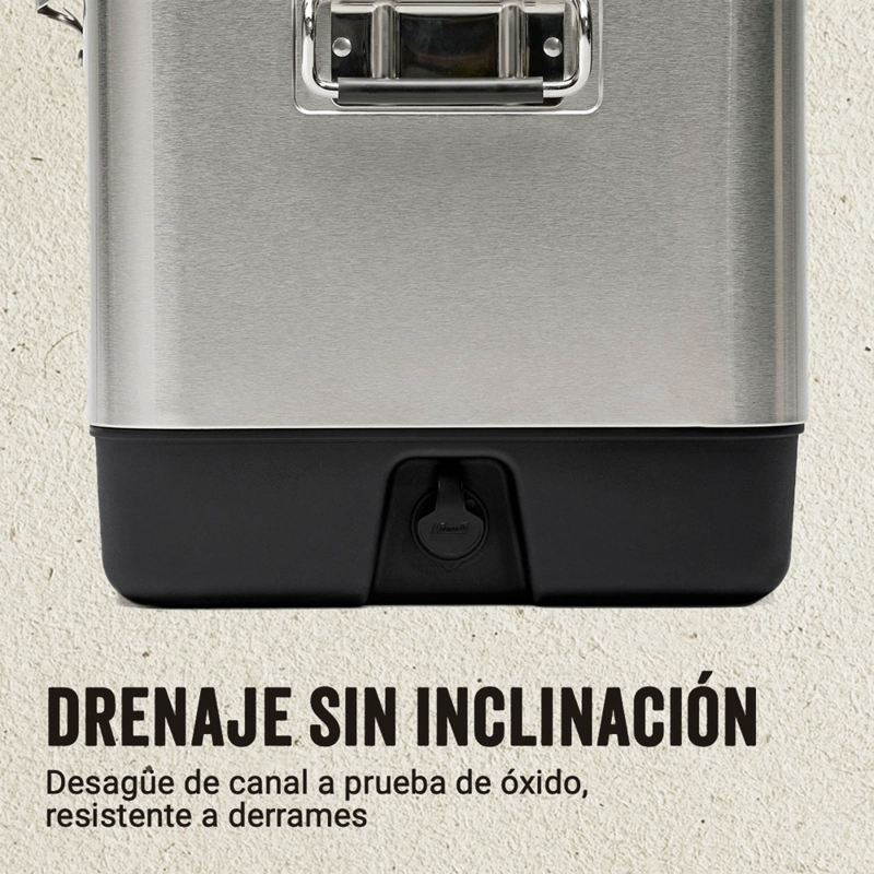 COOLER COLEMAN REUNION 54 QT / 51 LT ACERO INOXIDABLE - 9