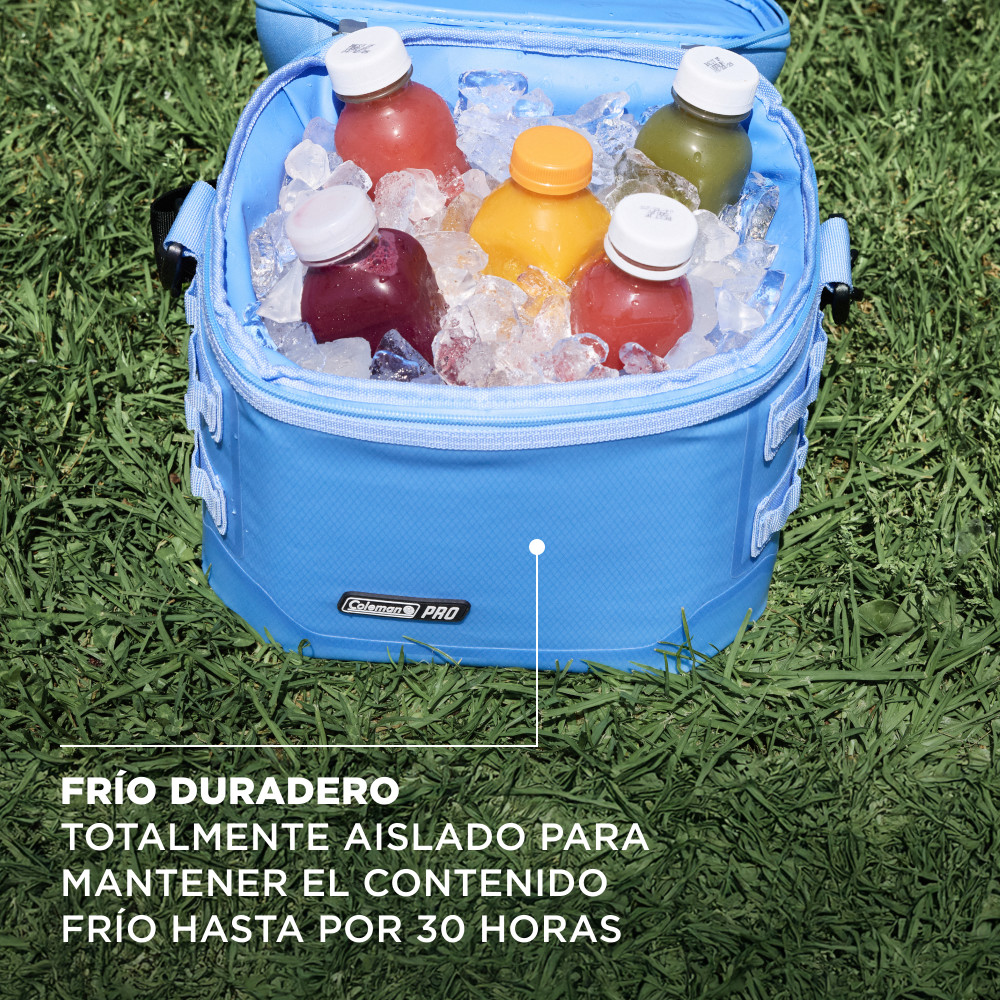 SOFT COOLER COLEMAN PRO PORTATIL 16 LATAS CELESTE - 3