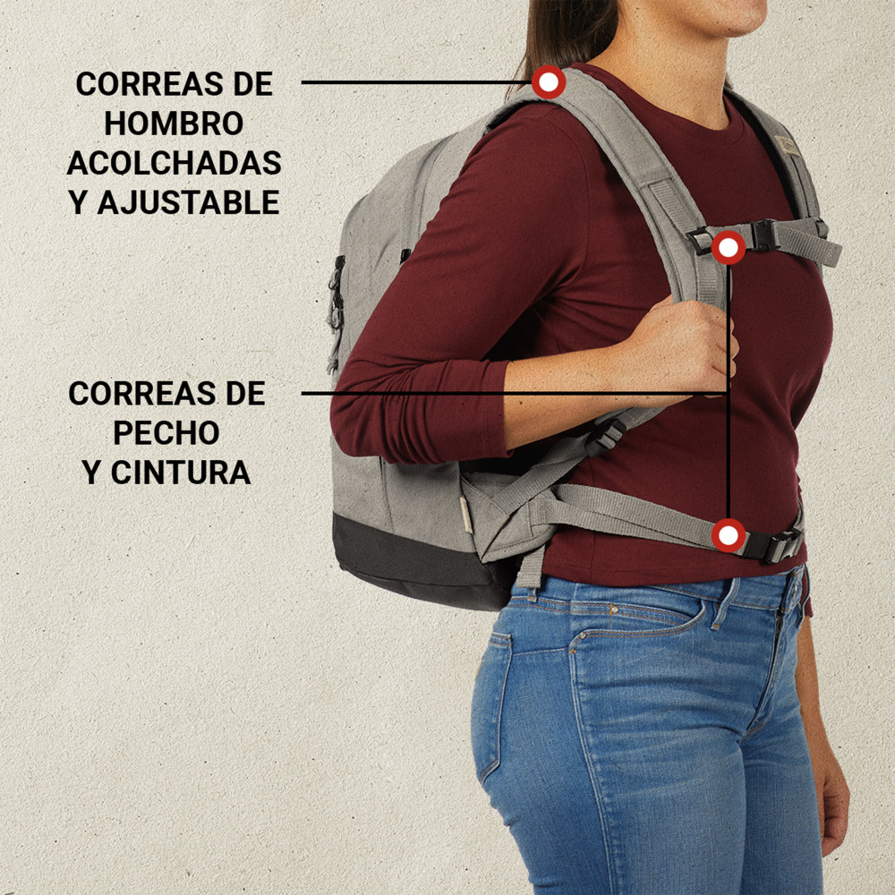 MOCHILA TE RMICA COLEMAN BACKROADS 30 LATAS GRIS - 4