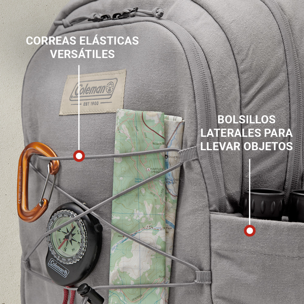 MOCHILA TE RMICA COLEMAN BACKROADS 30 LATAS GRIS - 5