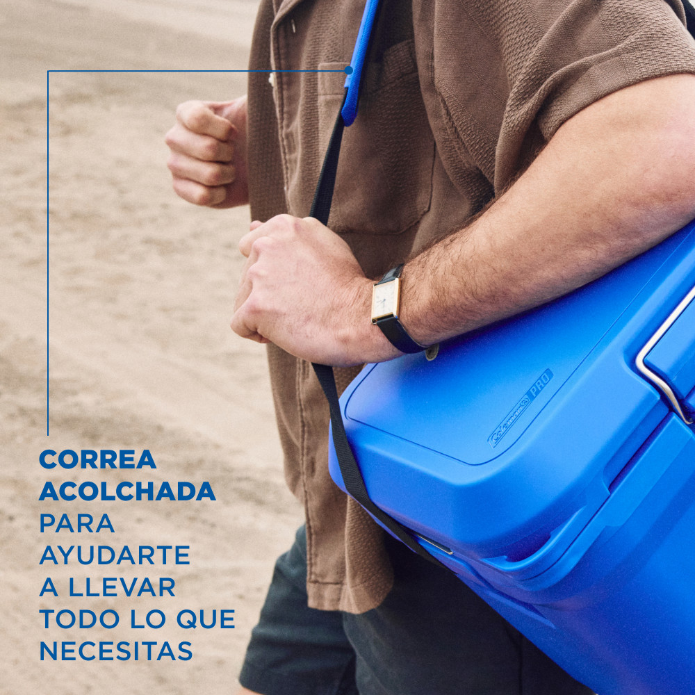 COOLER COLEMAN PRO CAPACIDAD 24 LT / 25 QT AZUL - 5