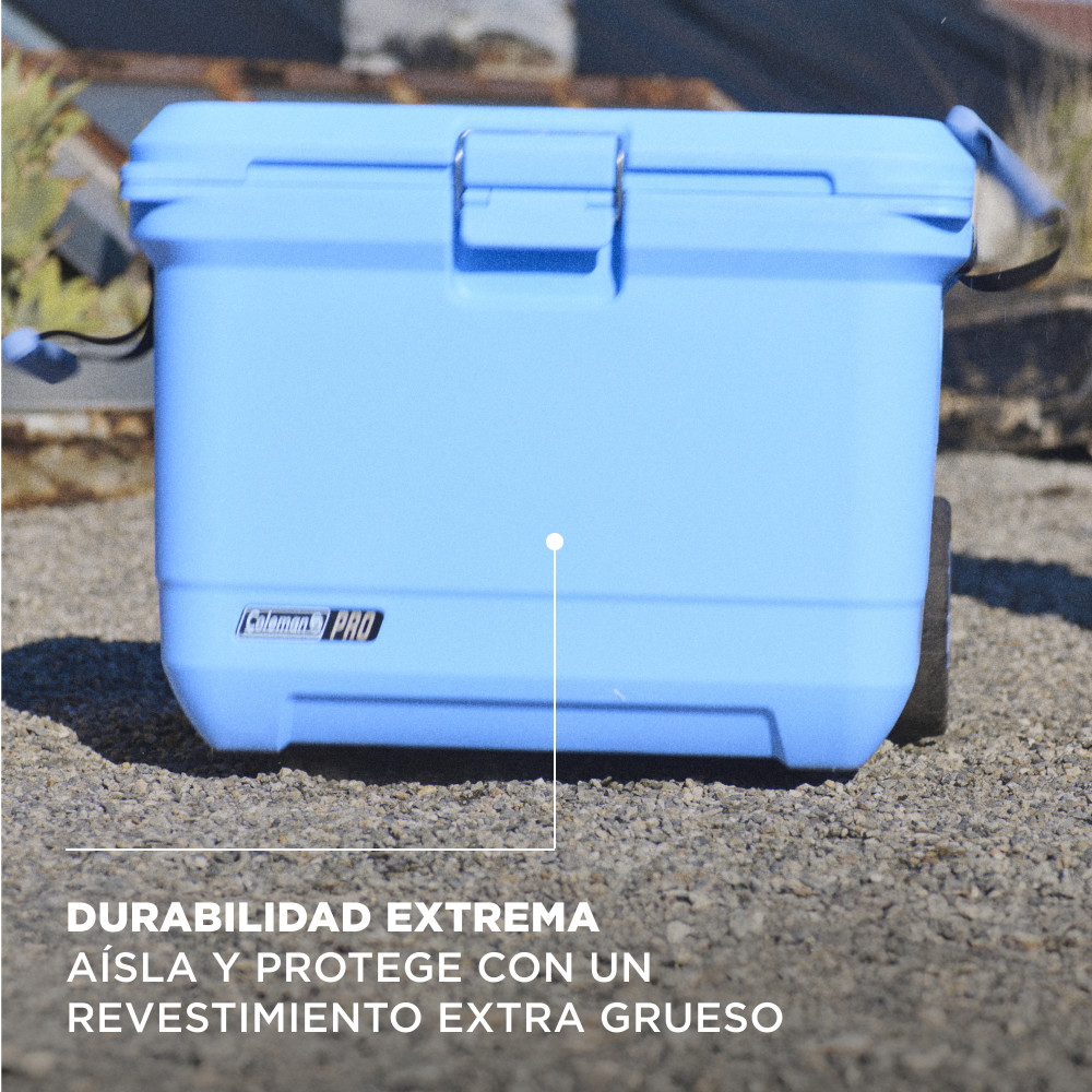 COOLER COLEMAN PRO CAPACIDAD 52 LT / 55 QT CELESTE - 2