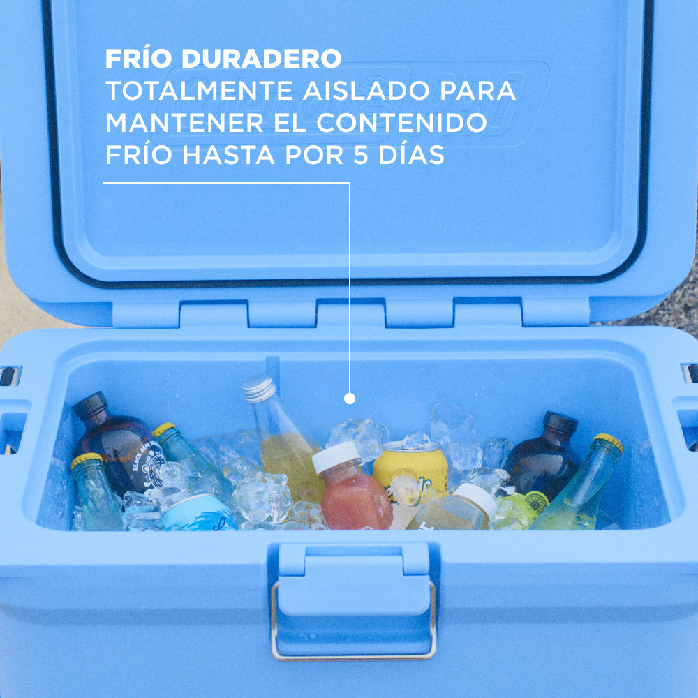 COOLER COLEMAN PRO CAPACIDAD 52 LT / 55 QT CELESTE - 3