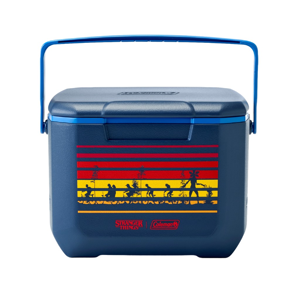 COOLER COLEMAN EDICION LIMITADA STRANGER THINGS AZUL 15 LT / 16 QT - 1