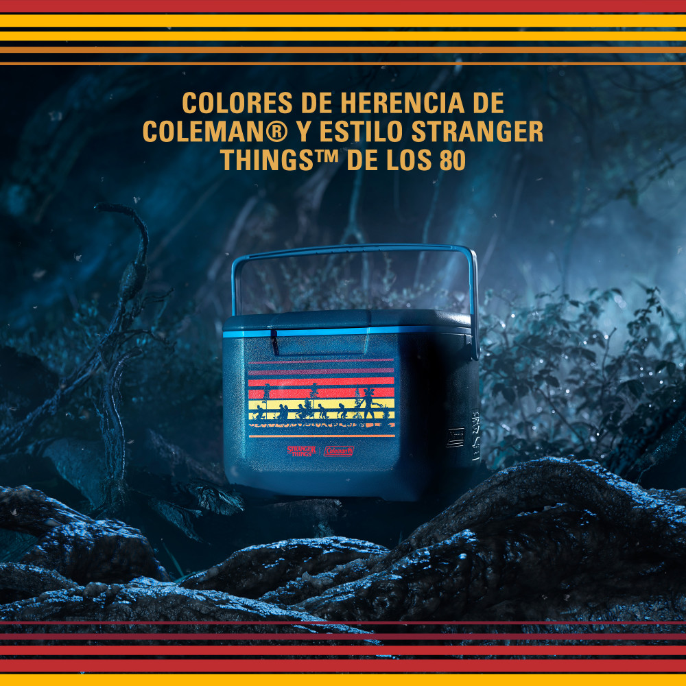 COOLER COLEMAN EDICION LIMITADA STRANGER THINGS AZUL 15 LT / 16 QT - 3