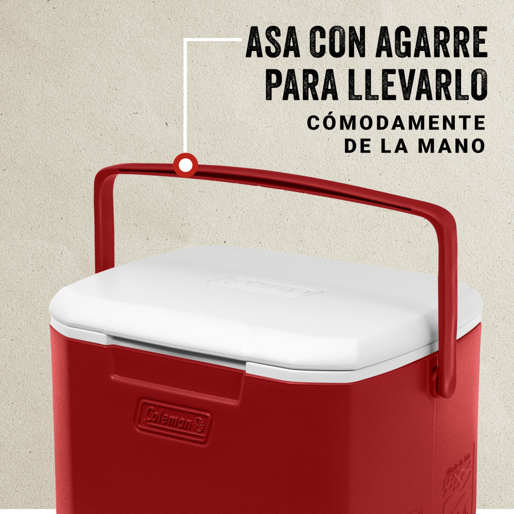 COOLER COLEMAN CHILLER ROJO 15 LT / 16 QT - 4