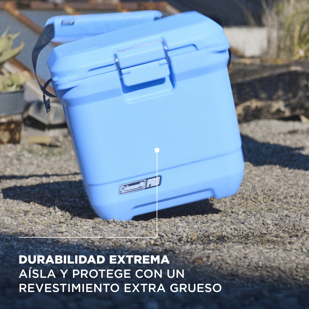COOLER COLEMAN PRO CAPACIDAD 24 LT / 25 QT CELESTE - 2