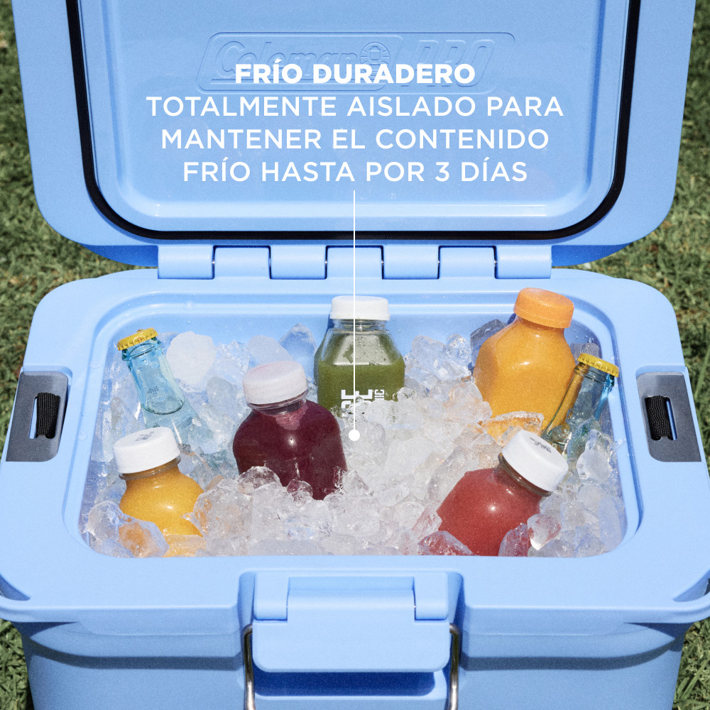COOLER COLEMAN PRO CAPACIDAD 24 LT / 25 QT CELESTE - 3