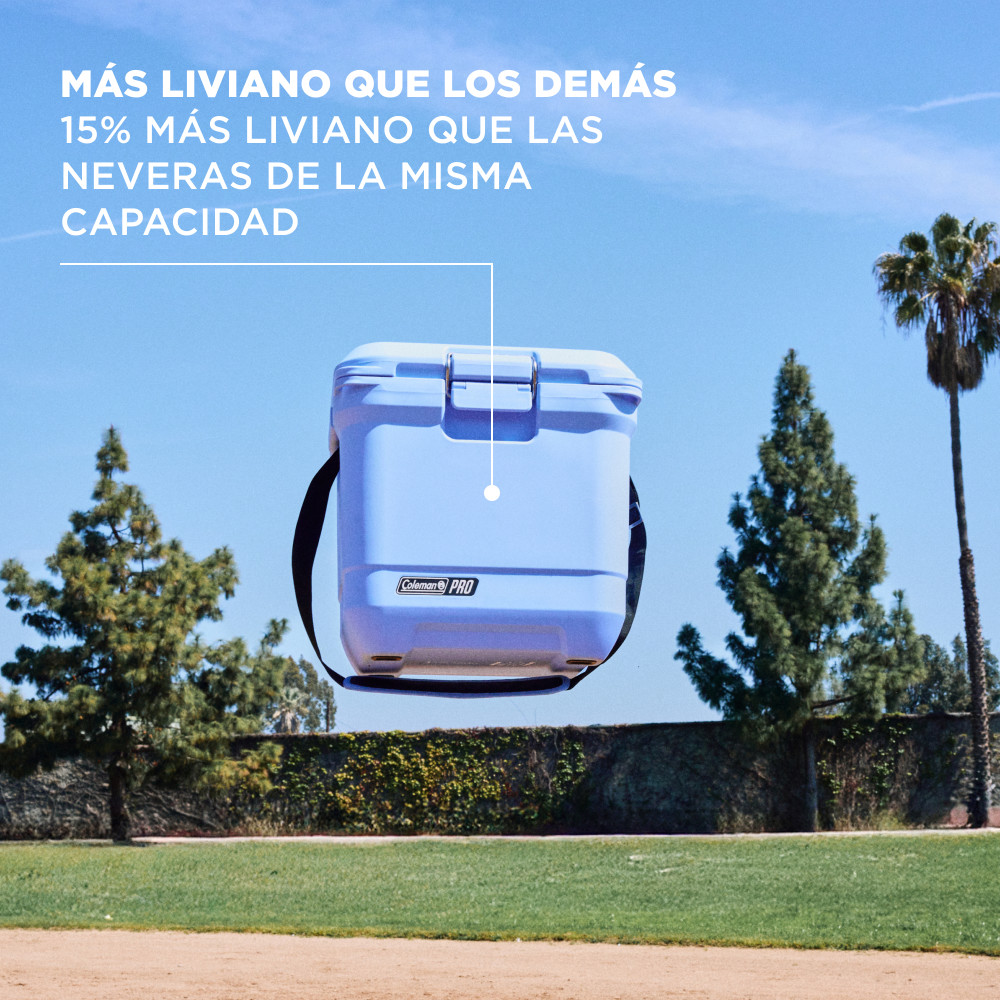 COOLER COLEMAN PRO CAPACIDAD 24 LT / 25 QT CELESTE - 4