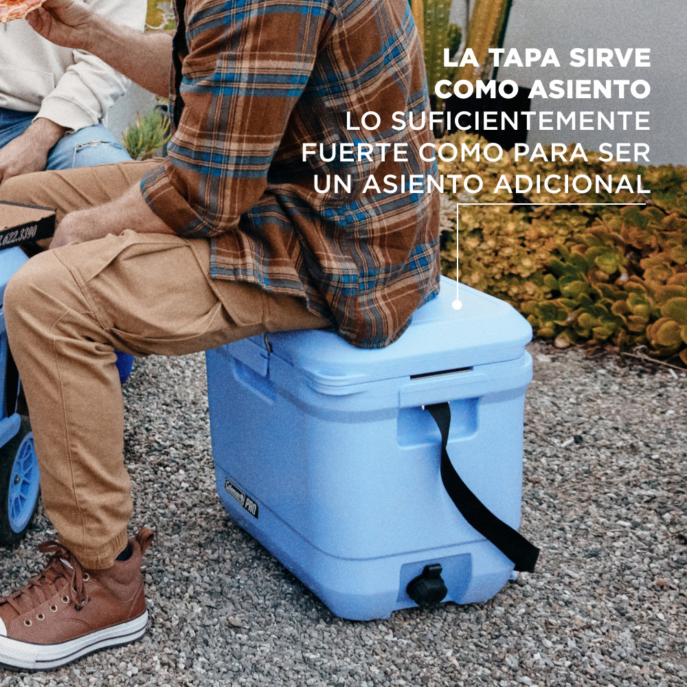 COOLER COLEMAN PRO CAPACIDAD 24 LT / 25 QT CELESTE - 7