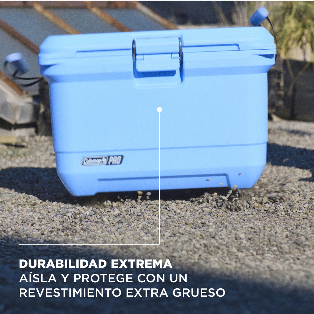 COOLER COLEMAN PRO CAPACIDAD 43 LT / 45 QT CELESTE - 2