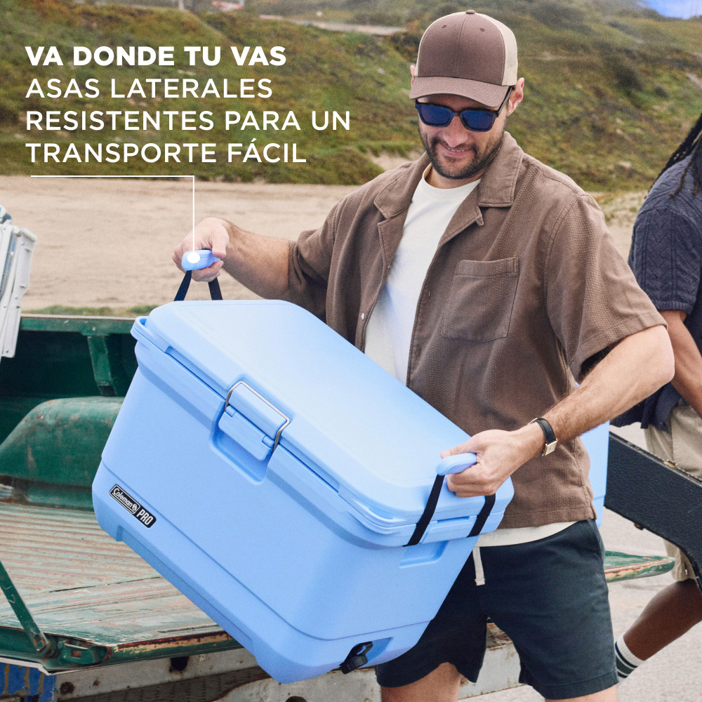 COOLER COLEMAN PRO CAPACIDAD 43 LT / 45 QT CELESTE - 5